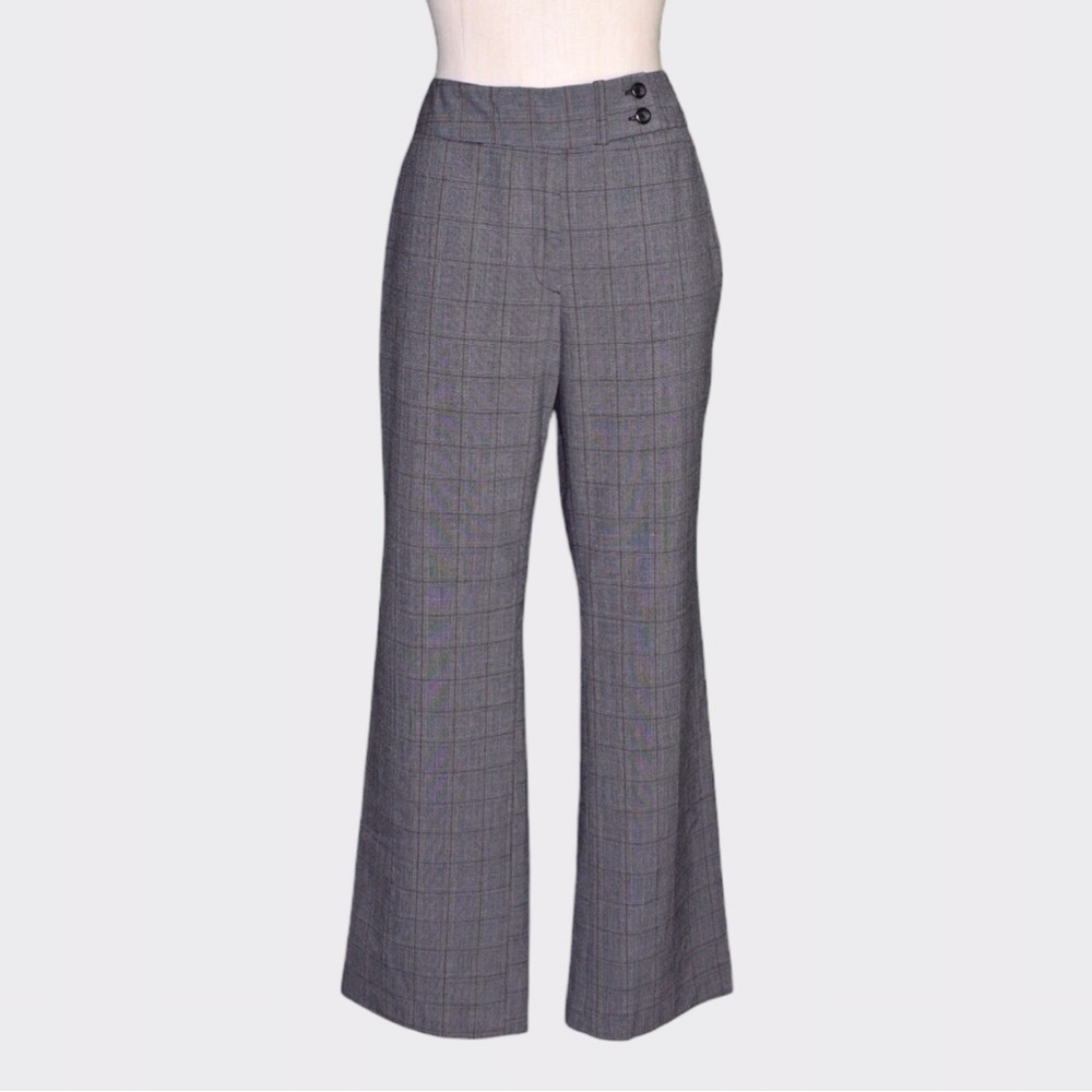 Sag Harbor Glen Plaid Straight Leg Stretch Pants